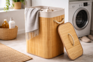 Cesto de Roupa Suja de Bambu: A Solução Prática e Elegante!